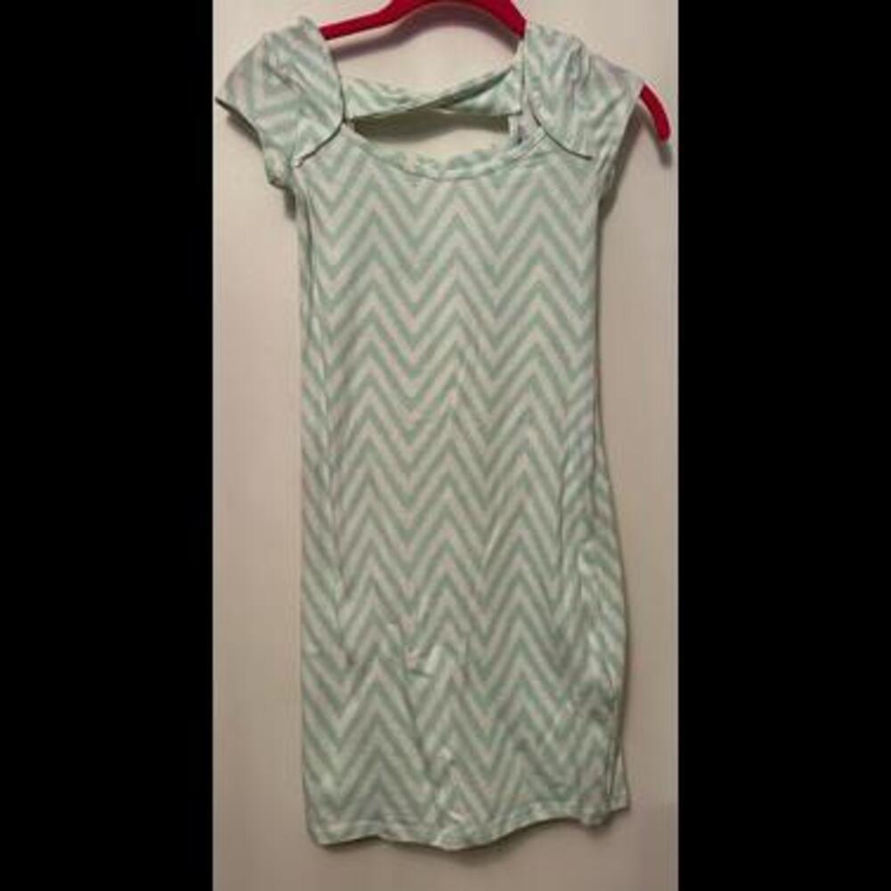 Spring Breeze Dress: A Refreshing Blend of Light Green & White from Charlotte R